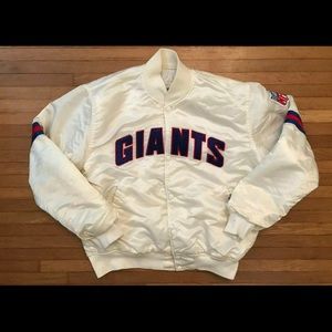 Giants starter jacket white rare size large